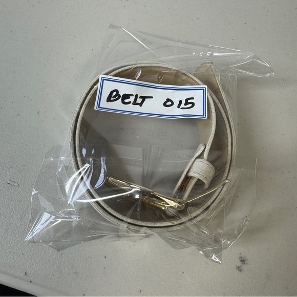 Y2K Women's Preppy Vintage Emmanuel Boho 90s White Belt Petite Small - Picture 15 of 15